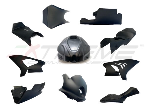 Racing bodywork/fairing: Front upper race fairing + side panels + lower race fairing + rear tail + tank cover stock for BMW M1000RR (2024)