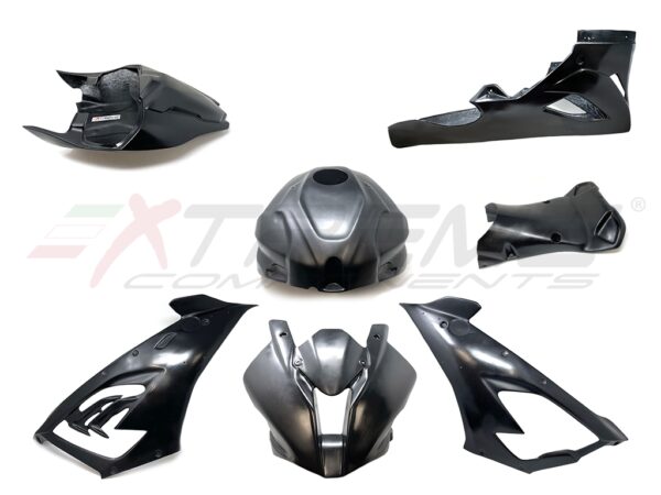 Racing bodywork/fairing: Front upper race fairing + side panels + lower race fairing + rear tail + tank cover stock for BMW S1000RR / M1000RR (2019/2022)