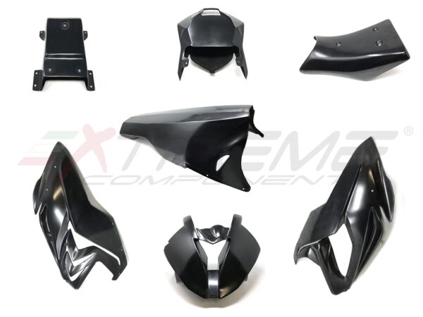 Racing bodywork/fairing: Front upper race fairing + side panels + lower race fairing + rear tail for BMW S1000RR (2015/2018)