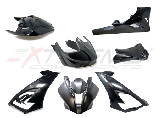 Racing bodywork/fairing: Front upper race fairing + side panels + lower race fairing + rear tail + airbox cover with side panels for BMW S1000RR / M1000RR (2020/2022)