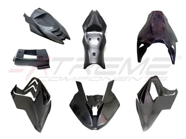 Racing bodywork/fairing - Front upper race fairing + side panels + lower race fairing + rear tail for BMW S1000RR (2015/2018)